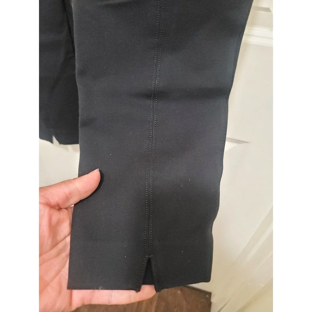 SPANX Black Ankle-Length Stretch Pants‎ With Elastic Waist Size XL/TG